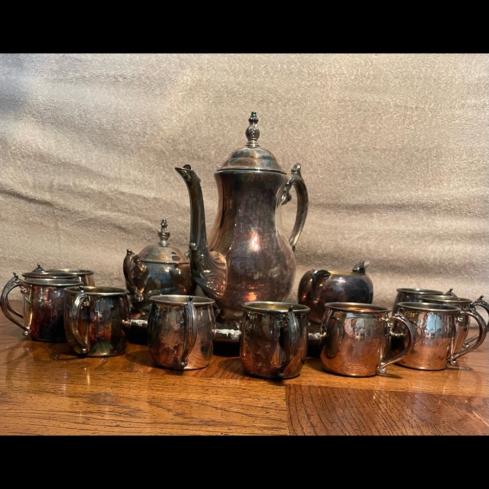 Vintage Silver Plated Tea Set!